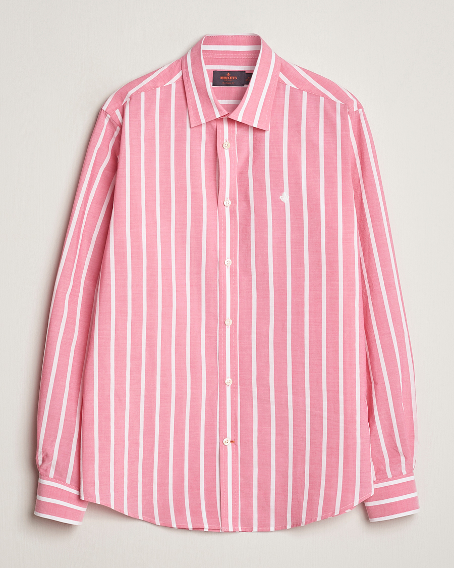 Herren | Hemden | Morris | Summer Stripe Shirt Cerise