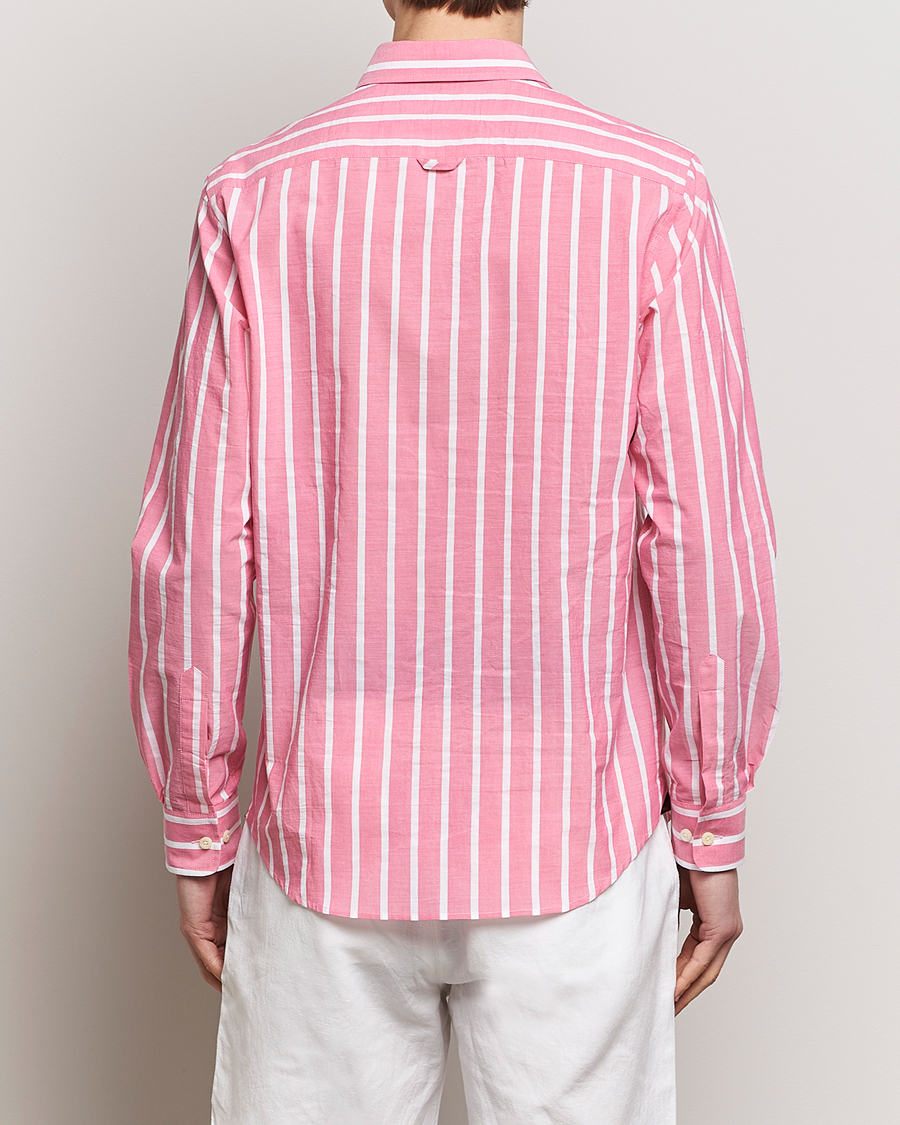 Herren | Hemden | Morris | Summer Stripe Shirt Cerise