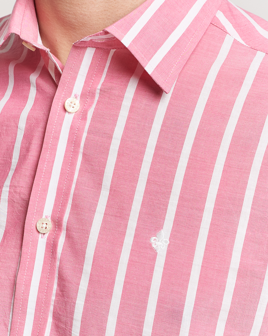 Herren | Hemden | Morris | Summer Stripe Shirt Cerise