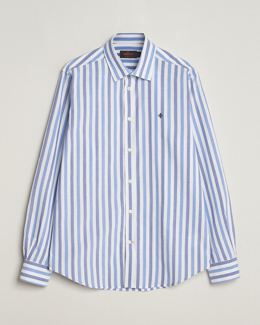 Herren | Hemden | Morris | Summer Stripe Shirt Blue