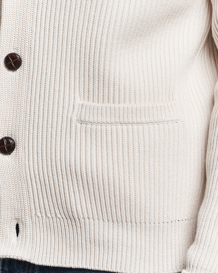 Herren | Pullover | Morris | Brayden Shawl Cardigan Off White