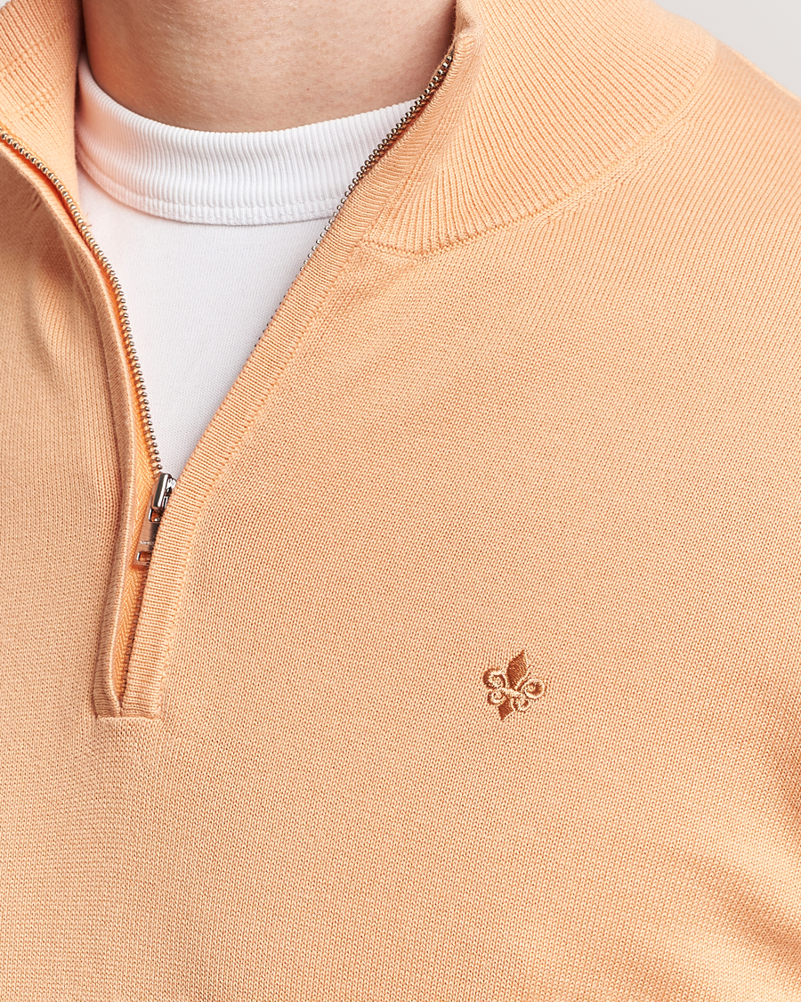 Herren | Pullover | Morris | Riley Cotton Half Zip Orange