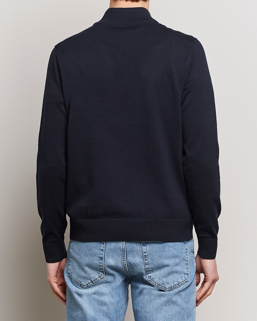 Herren | Pullover | Morris | Riley Cotton Half Zip Navy
