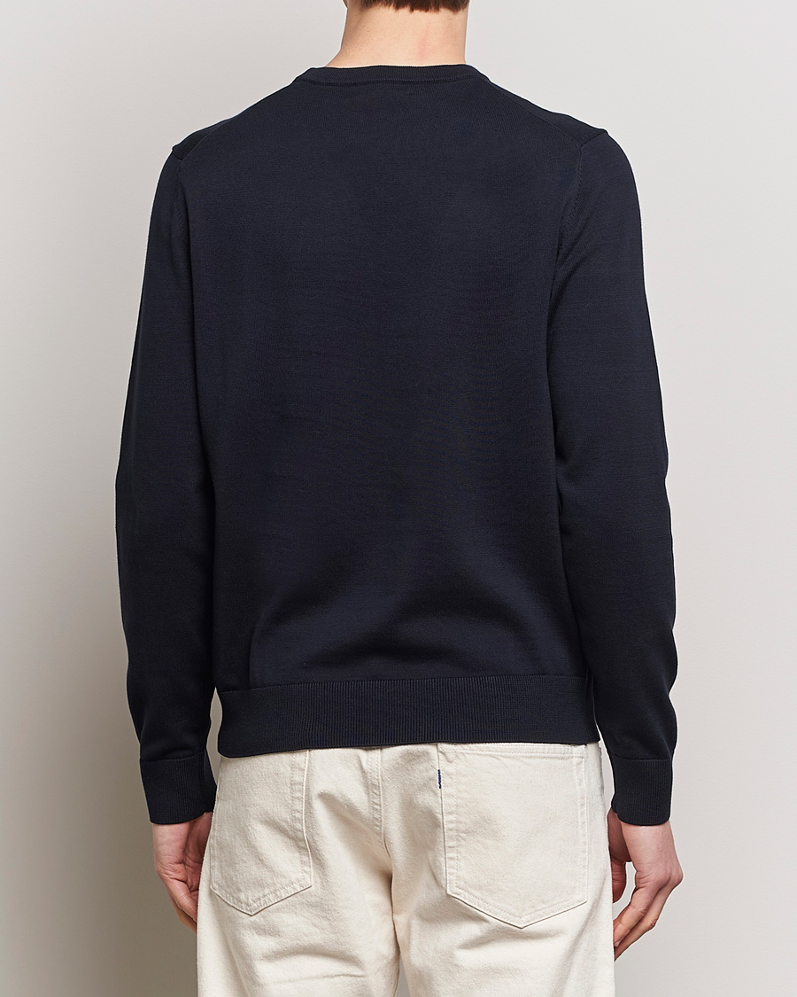 Herren | Pullover | Morris | Riley Cotton Crew Neck Pullover Old Blue
