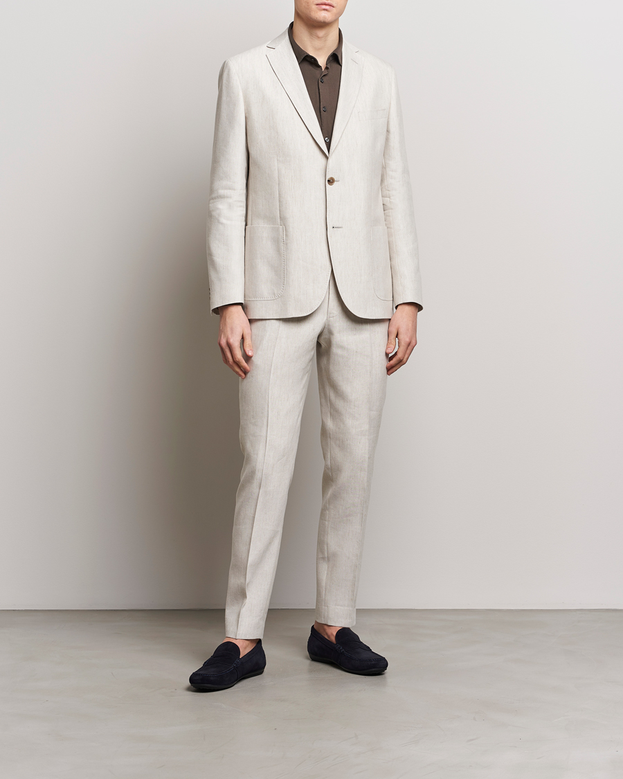 Herren | Sakkos | Morris | Archie Linen Blazer Khaki