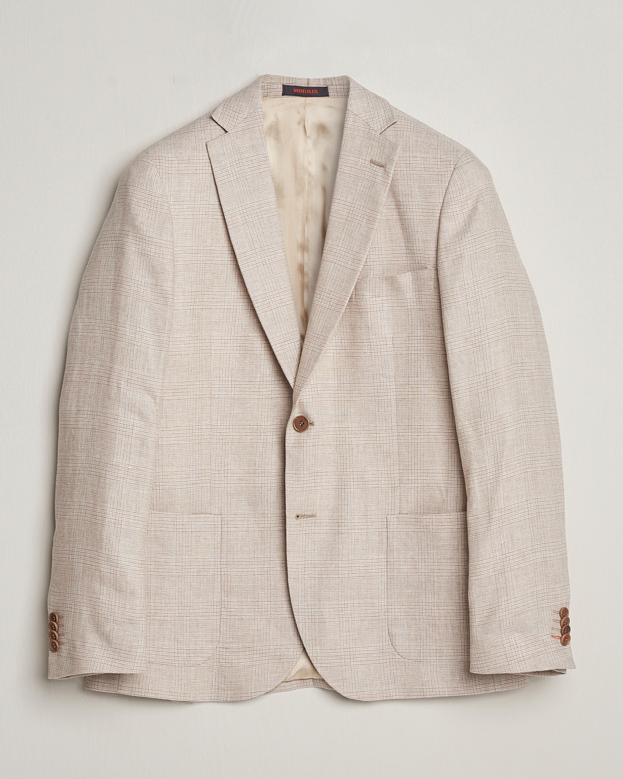 Herren | Sakkos | Morris | Archie Cotton Glencheck Blazer Khaki