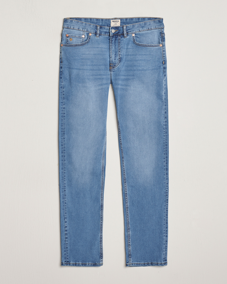 Herren | Jeans | Morris | James Satin Jeans Light Blue