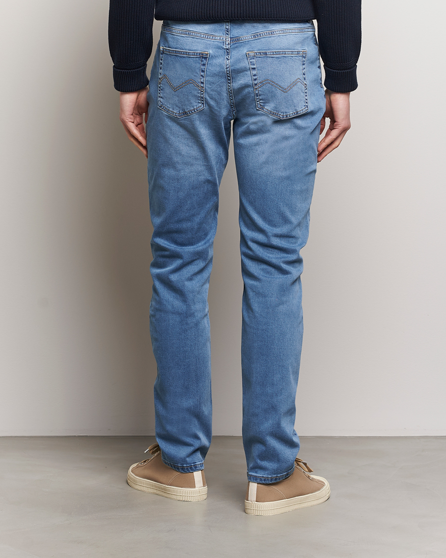 Herren | Jeans | Morris | James Satin Jeans Light Blue