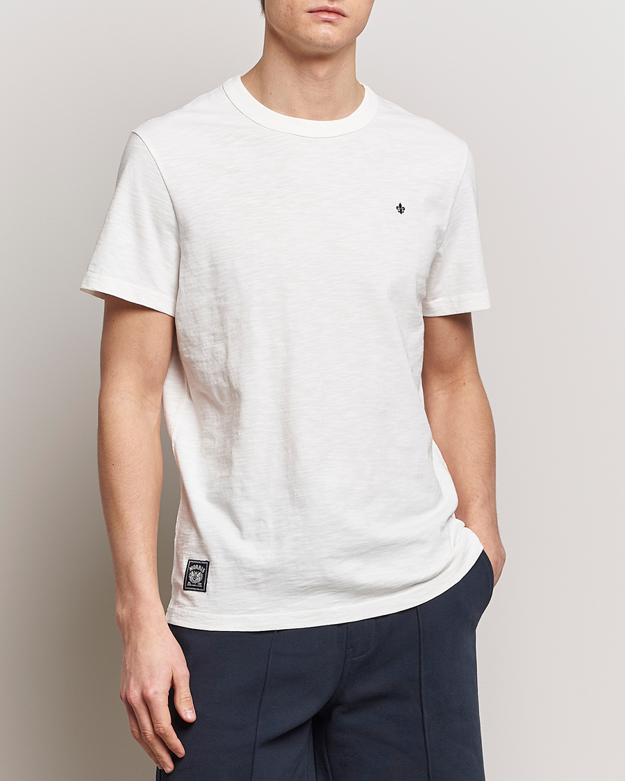 Herren | Morris | Morris | Watson Slub Crew Neck T-Shirt Off White