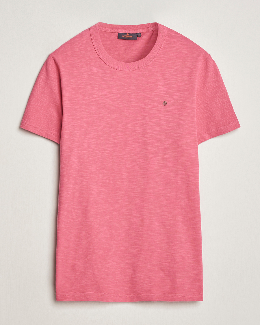 Herren | T-Shirts | Morris | Watson Slub Crew Neck T-Shirt Pink