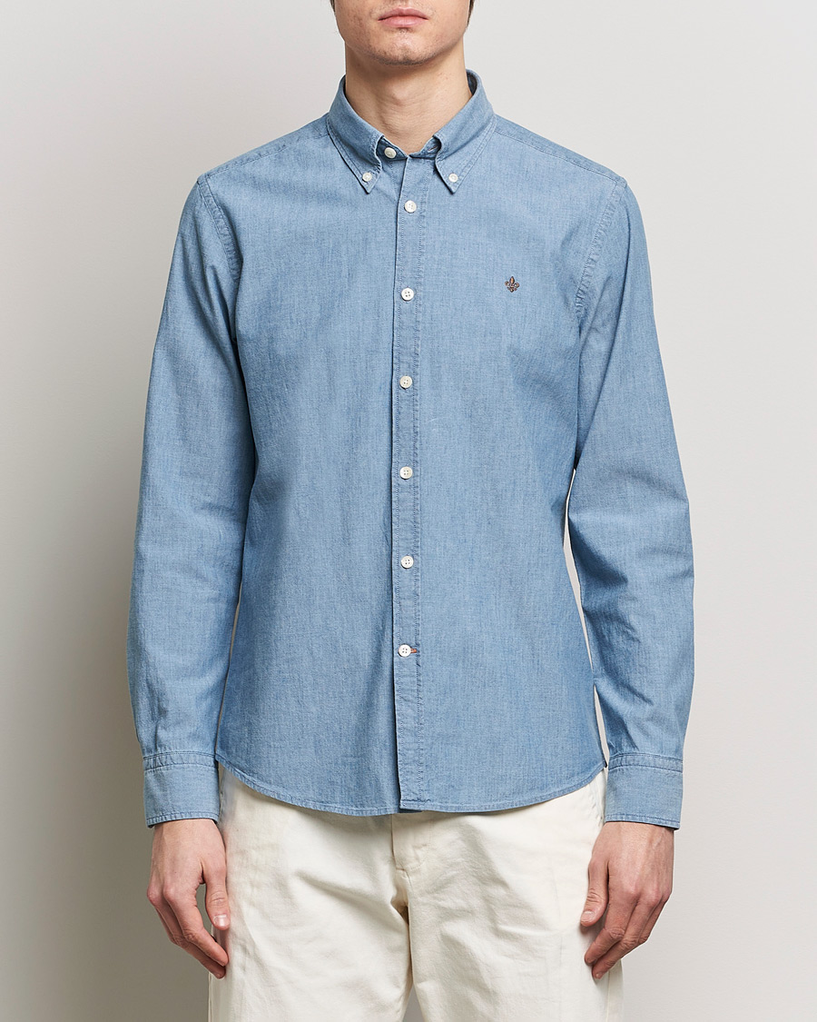 Herren | Jeanshemden | Morris | Slim Fit Chambray Shirt Blue