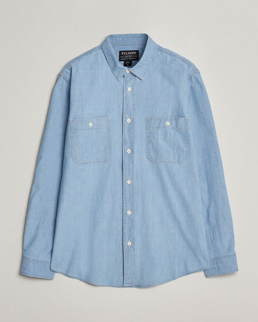 Herren | Hemden | Filson | Chambray CPO Shirt Light Indigo