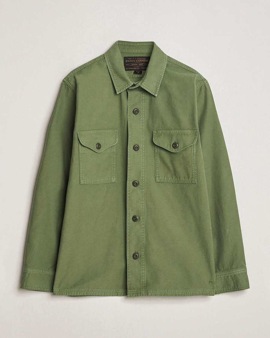 Herren | Hemden | Filson | Reverse Sateen Jac-Shirt Washed Green