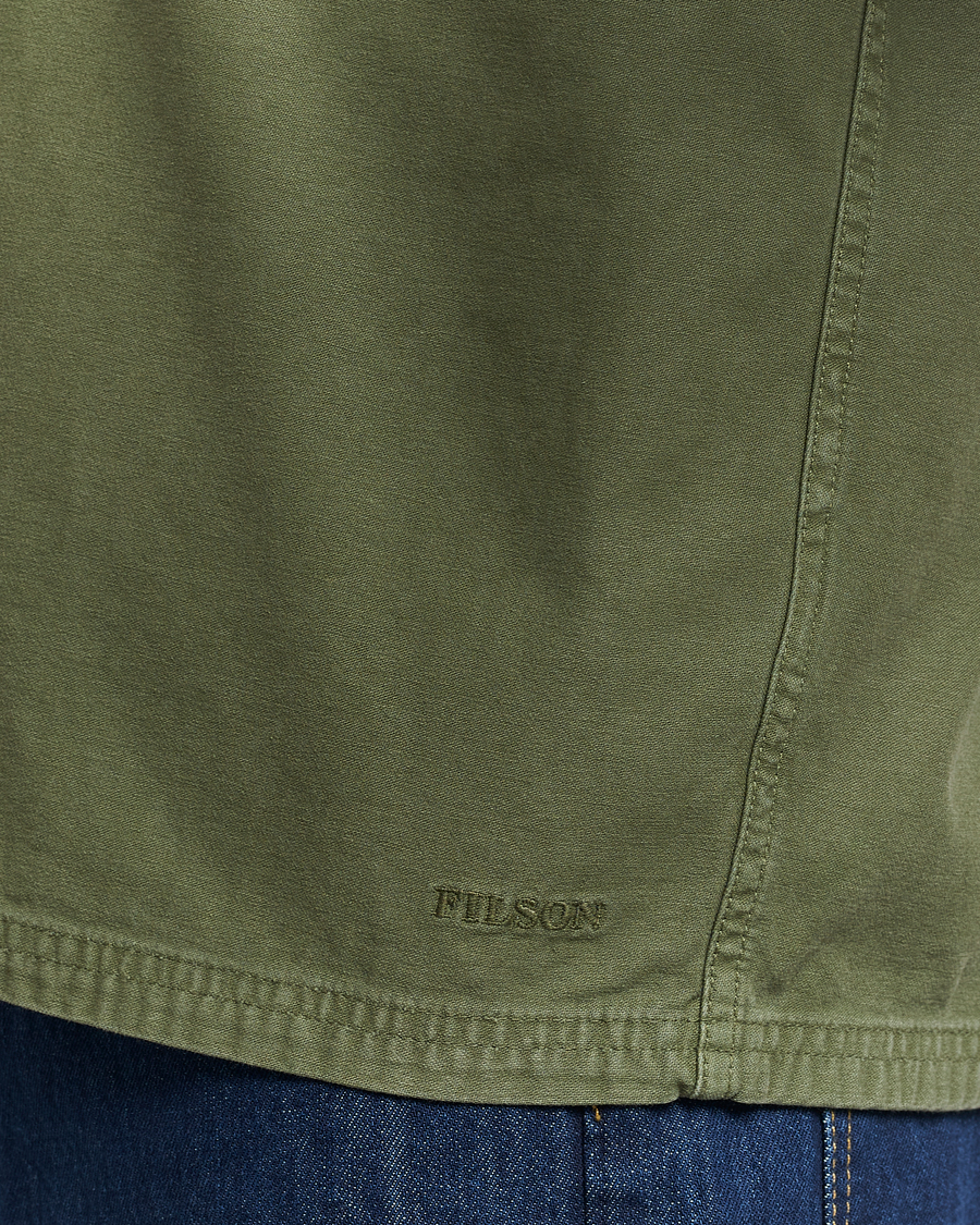 Herren | Jacken | Filson | Reverse Sateen Jac-Shirt Washed Green