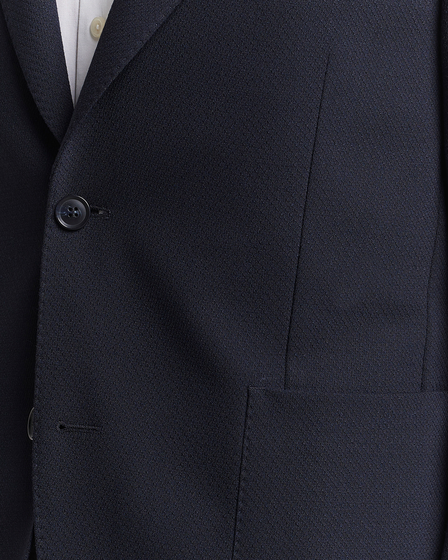 Herren | Sakkos | Oscar Jacobson | Ferry Patch Soft Wool Blazer Navy