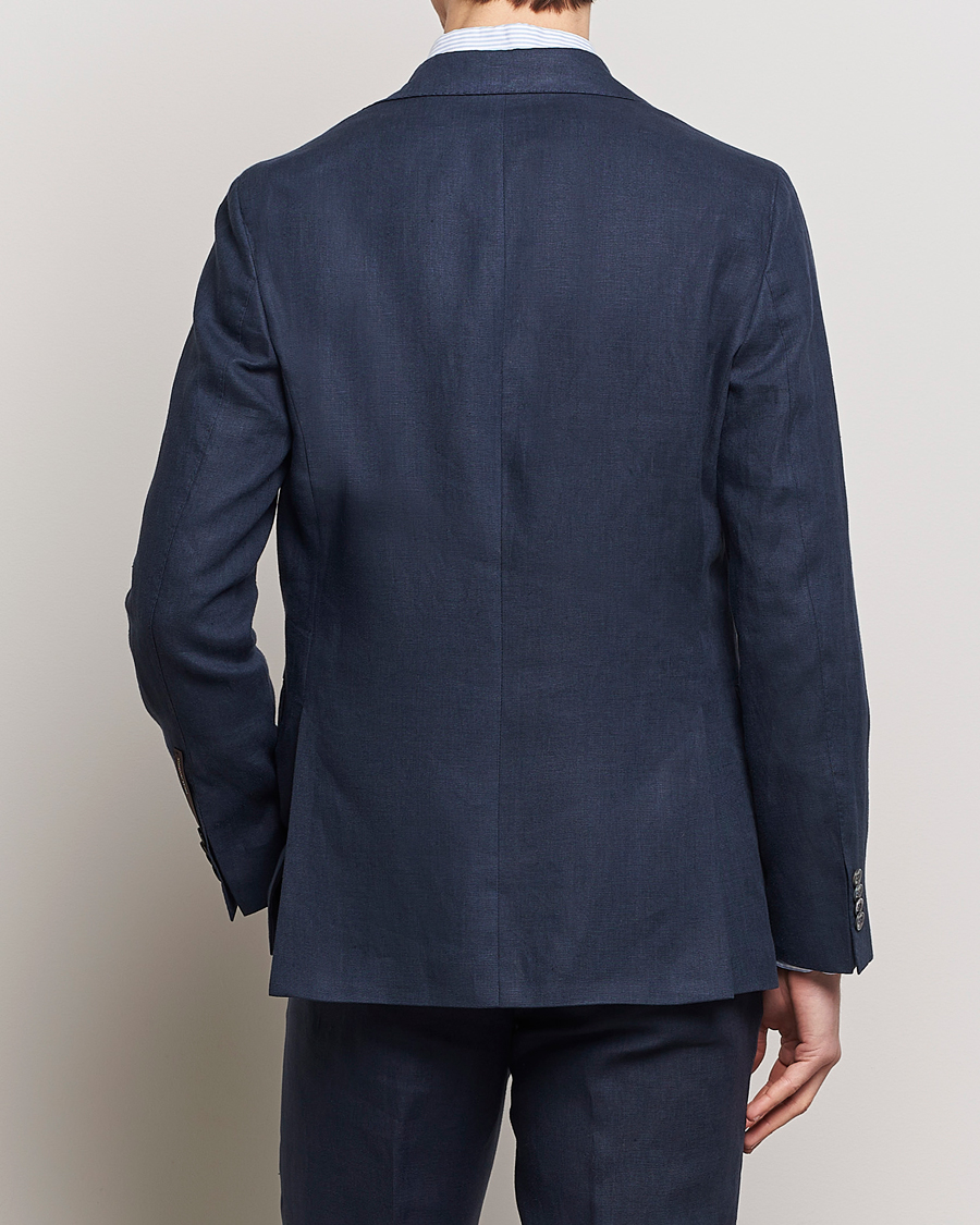 Herren | Sakkos | Oscar Jacobson | Fogerty Linen Blazer Navy