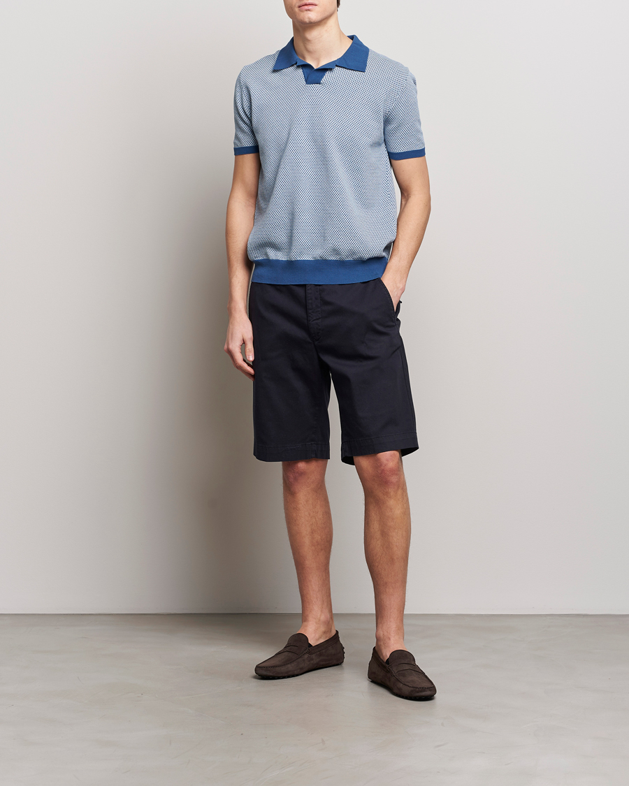 Herren | Shorts | Oscar Jacobson | Teodor Cotton Shorts Navy