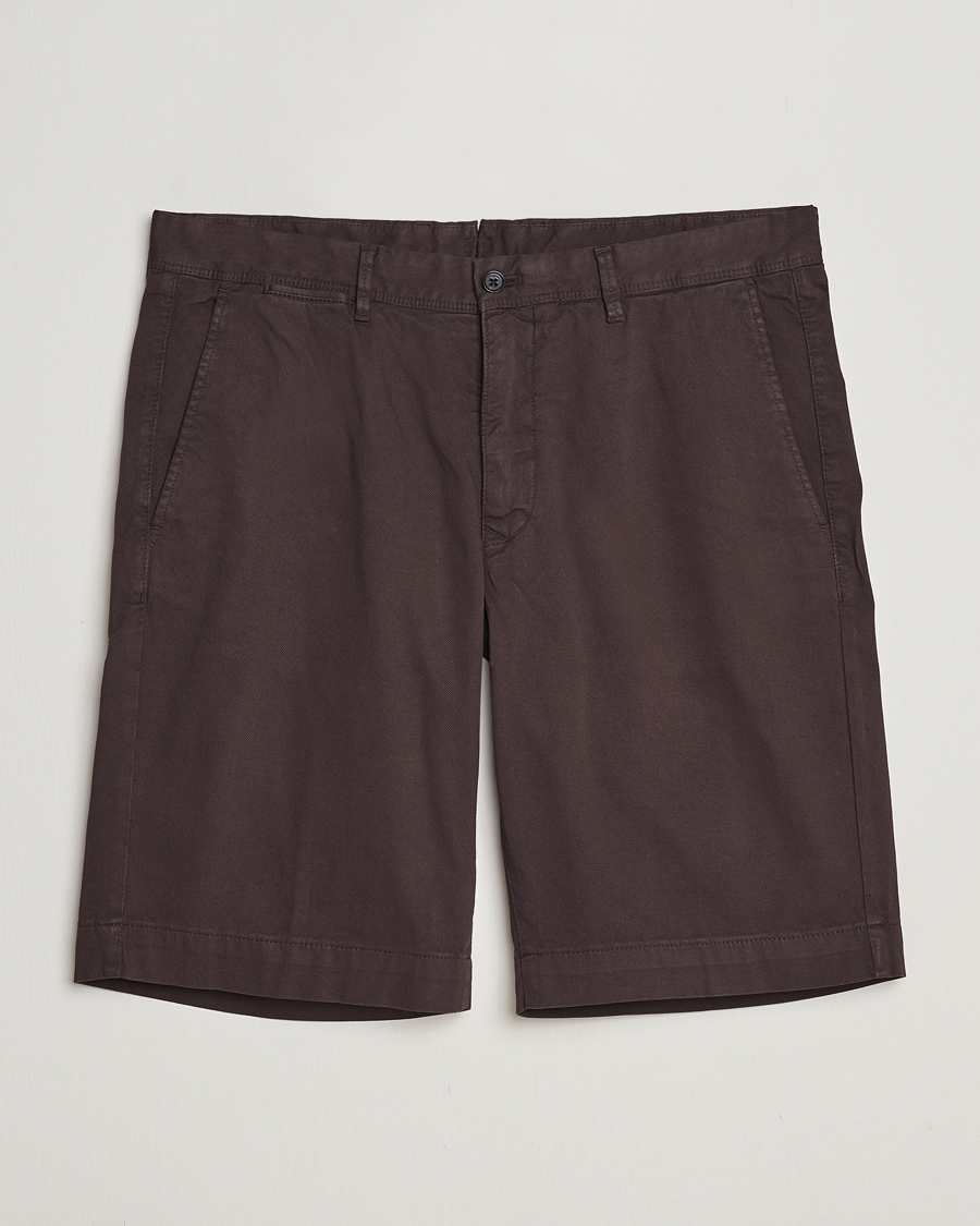 Herren | Shorts | Oscar Jacobson | Teodor Cotton Shorts Brown