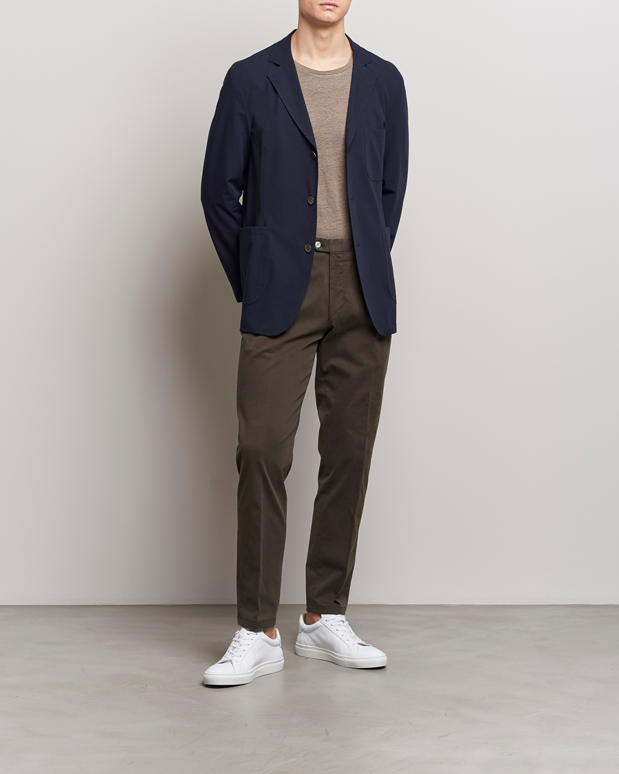 Herren | Hosen | Oscar Jacobson | Denz Casual Cotton Trousers Olive