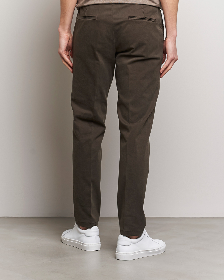Herren | Hosen | Oscar Jacobson | Denz Casual Cotton Trousers Olive