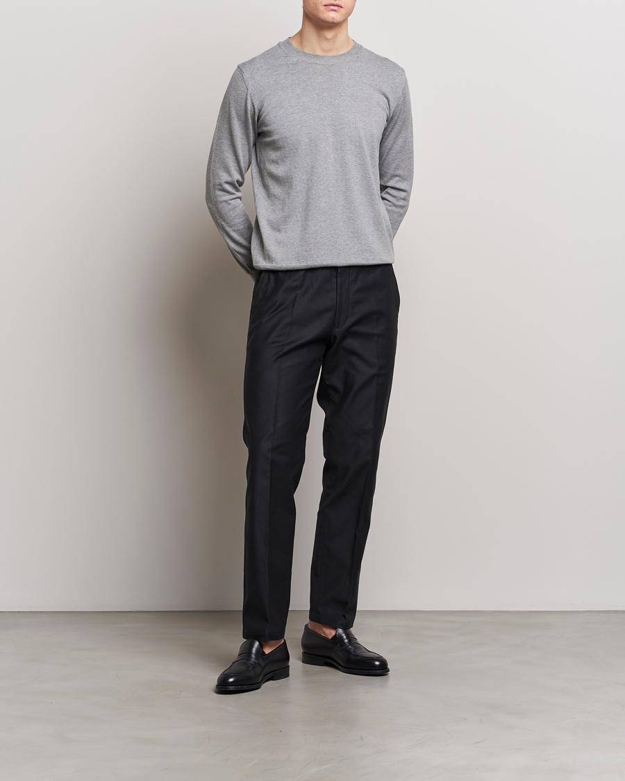 Herren | Hosen | Oscar Jacobson | Decker Cotton Trousers Black