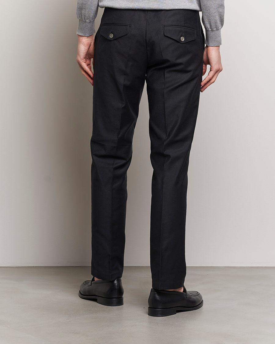 Herren | Hosen | Oscar Jacobson | Decker Cotton Trousers Black