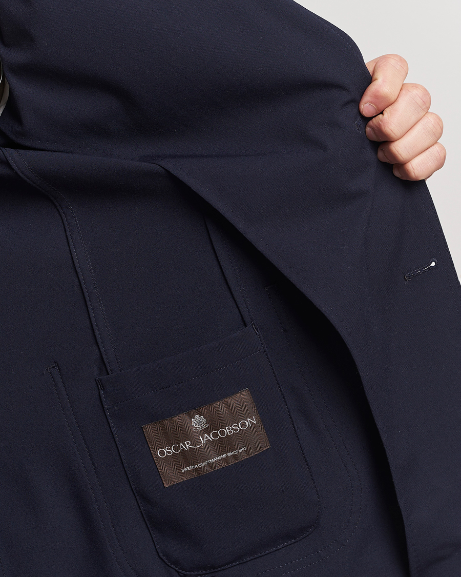 Herren | Sakkos | Oscar Jacobson | Faber Stretch Blazer Navy
