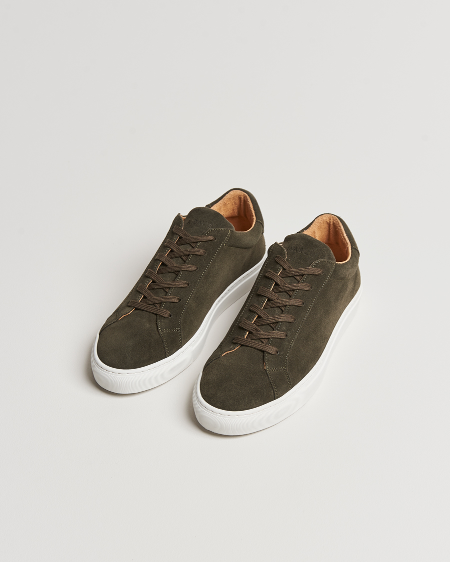 Herren | A Day's March Suede Marching Sneaker Dark Olive | A Day's March | Suede Marching Sneaker Dark Olive