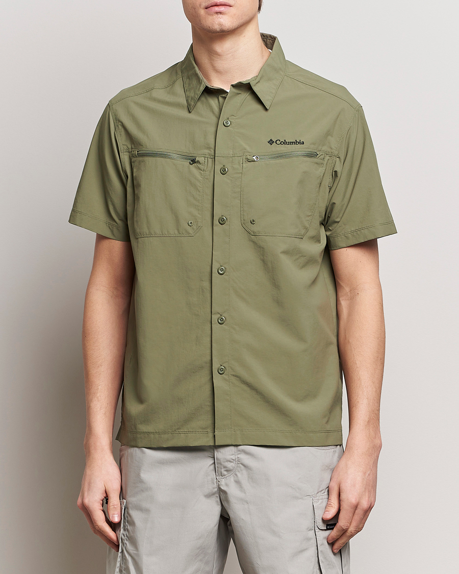Herren | Freizeithemden | Columbia | Mountaindale Short Sleeve Outdoor Shirt Stone Green