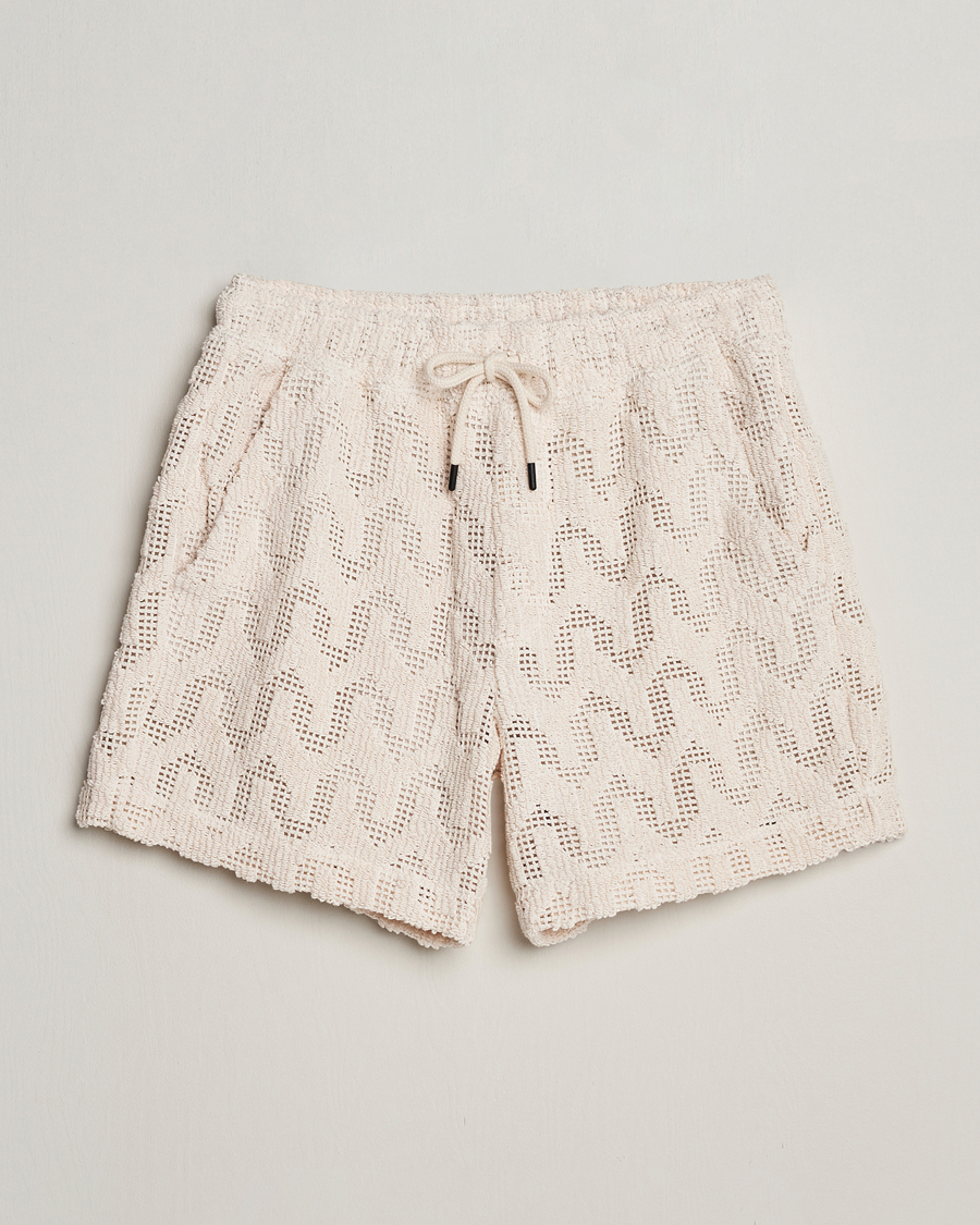 Herren | Shorts | OAS | Atlas Cuba Crochet Shorts Off White
