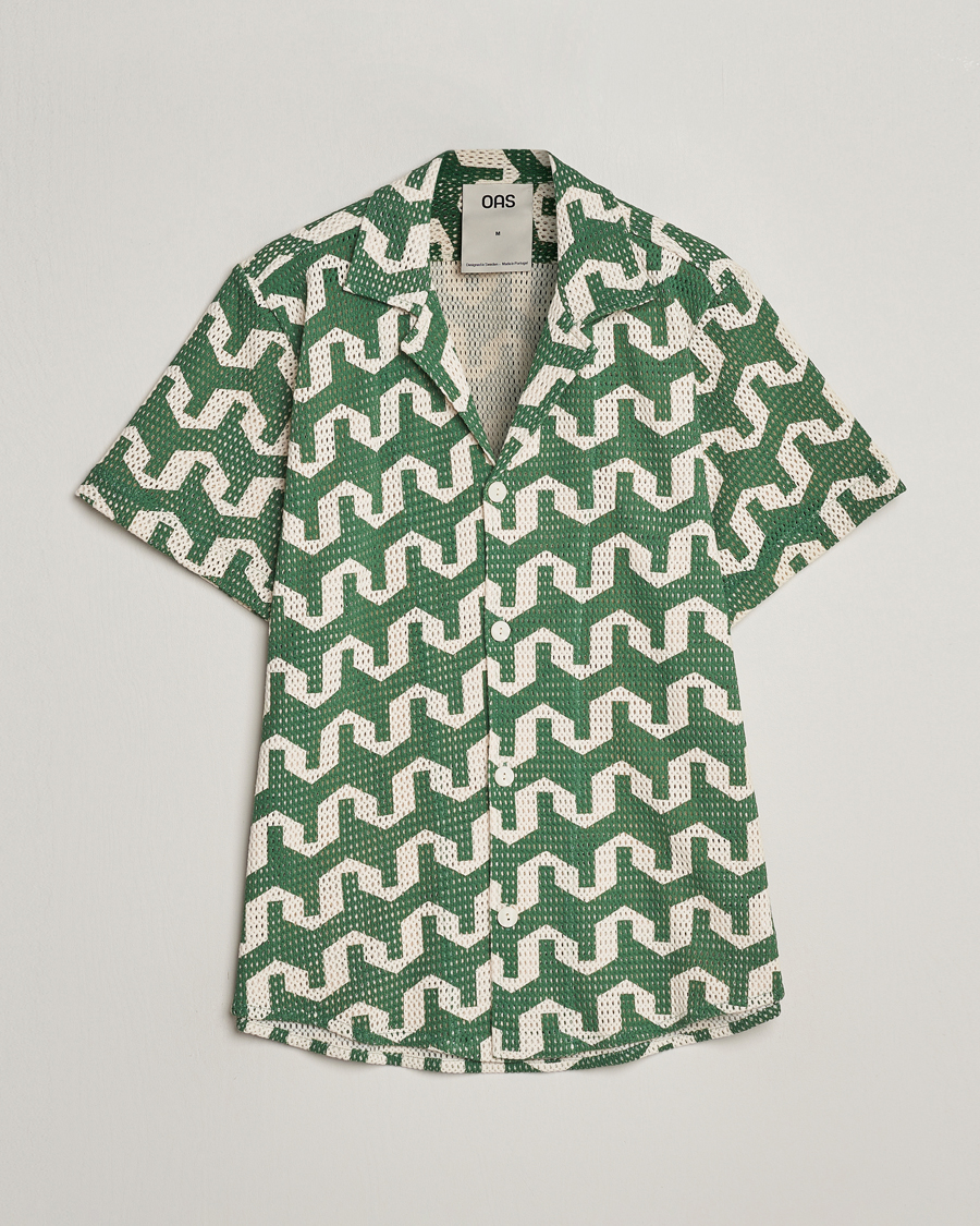 Herren | Hemden | OAS | Short Sleeve Cuba Net Shirt Atlas