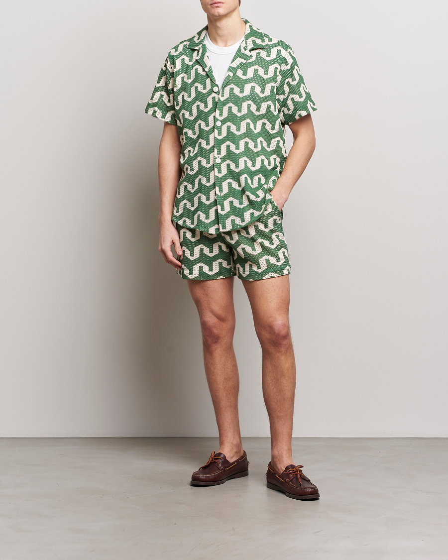 Herren | Hemden | OAS | Short Sleeve Cuba Net Shirt Atlas