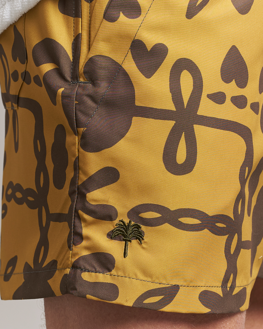 Herren | Badehosen | OAS | Printed Swimshorts Galbanum