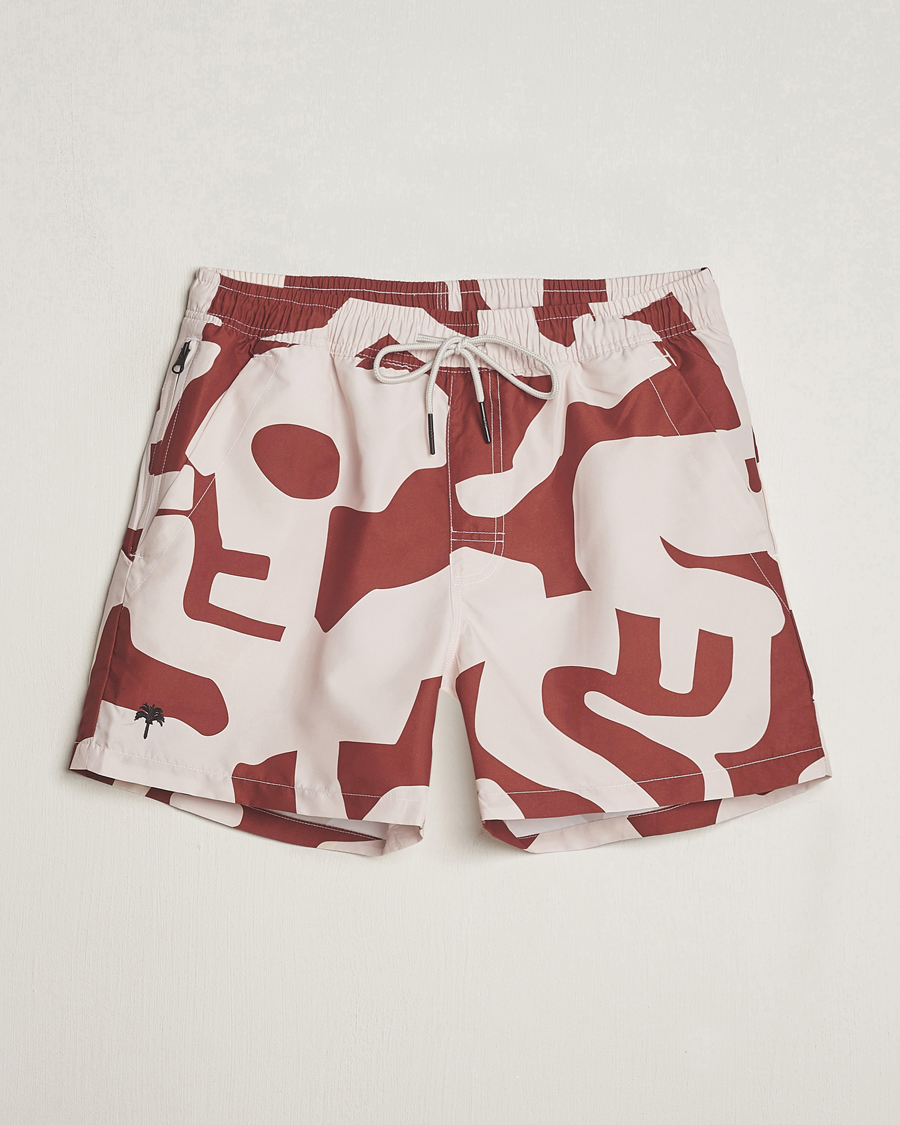 Herren | Badehosen | OAS | Printed Swimshorts Russet Puzzlotec