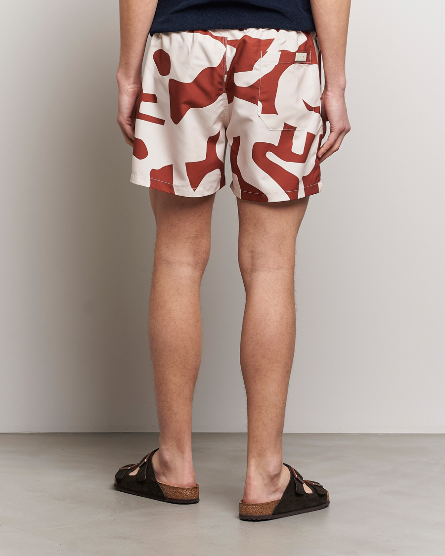 Herren | Badehosen | OAS | Printed Swimshorts Russet Puzzlotec