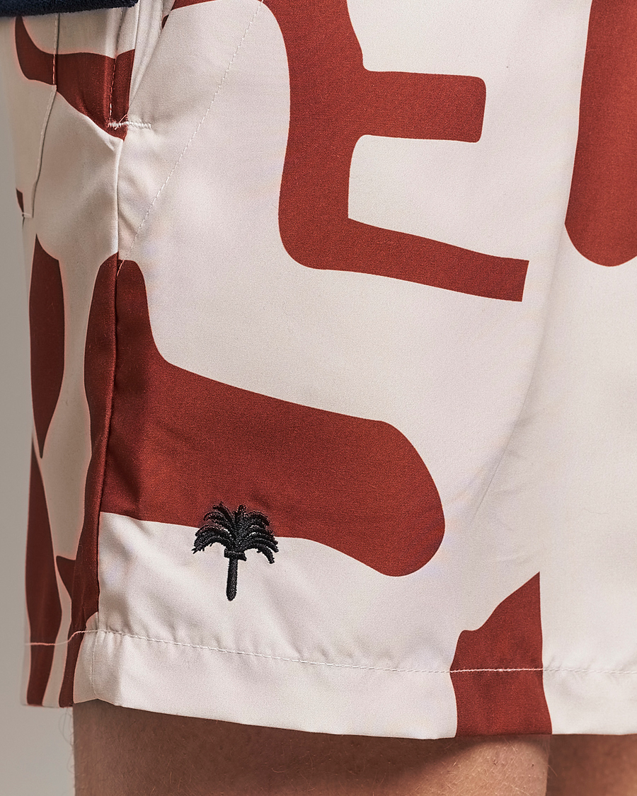 Herren | Badehosen | OAS | Printed Swimshorts Russet Puzzlotec