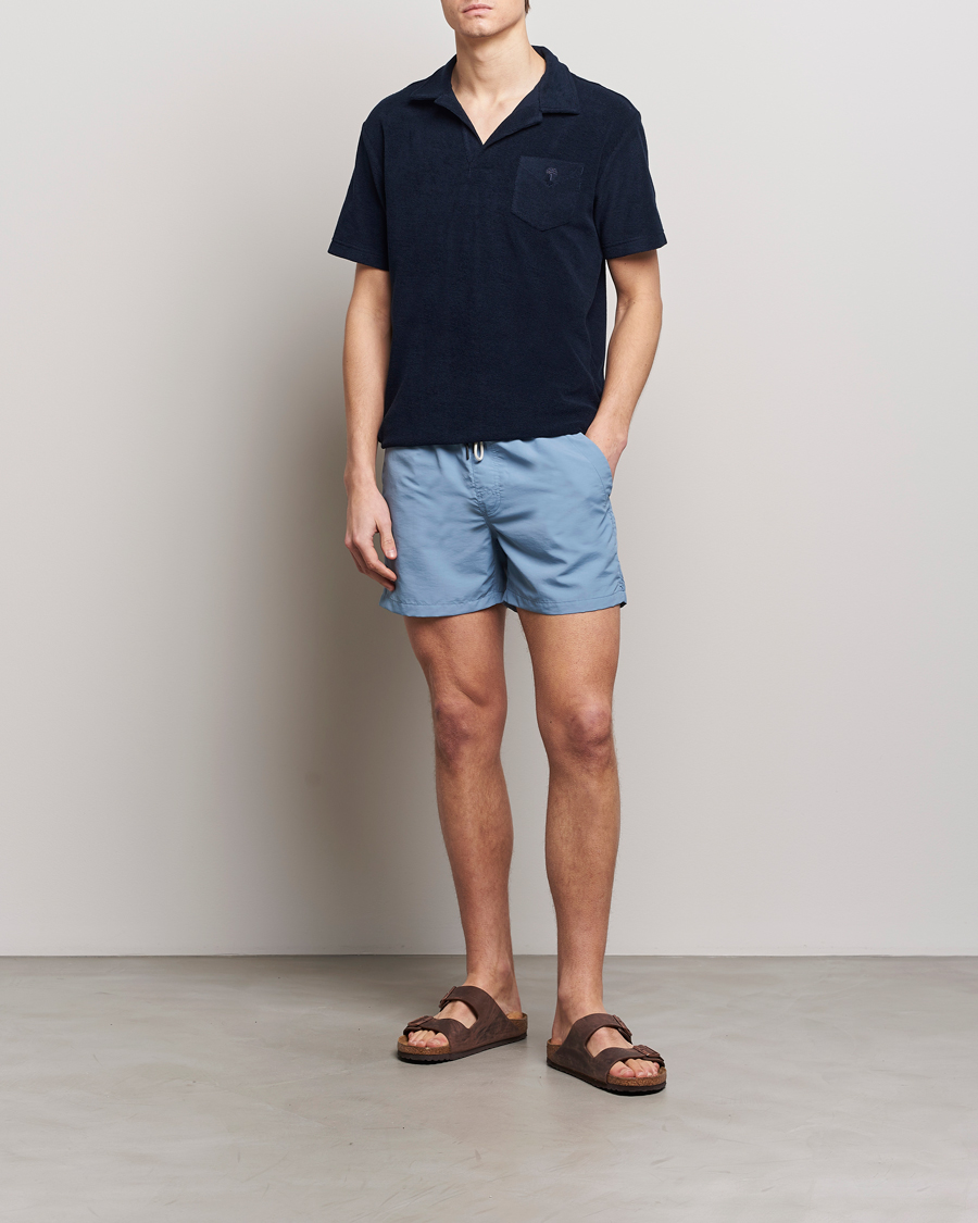 Herren | Badehosen | OAS | Plain Swimshorts Sky