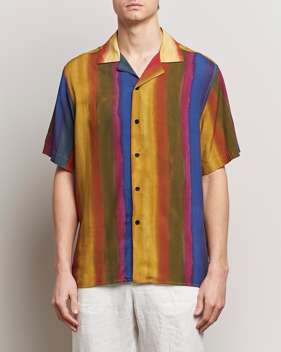 Herren | Kurzarmhemden | OAS | Viscose Resort Short Sleeve Shirt Terrane