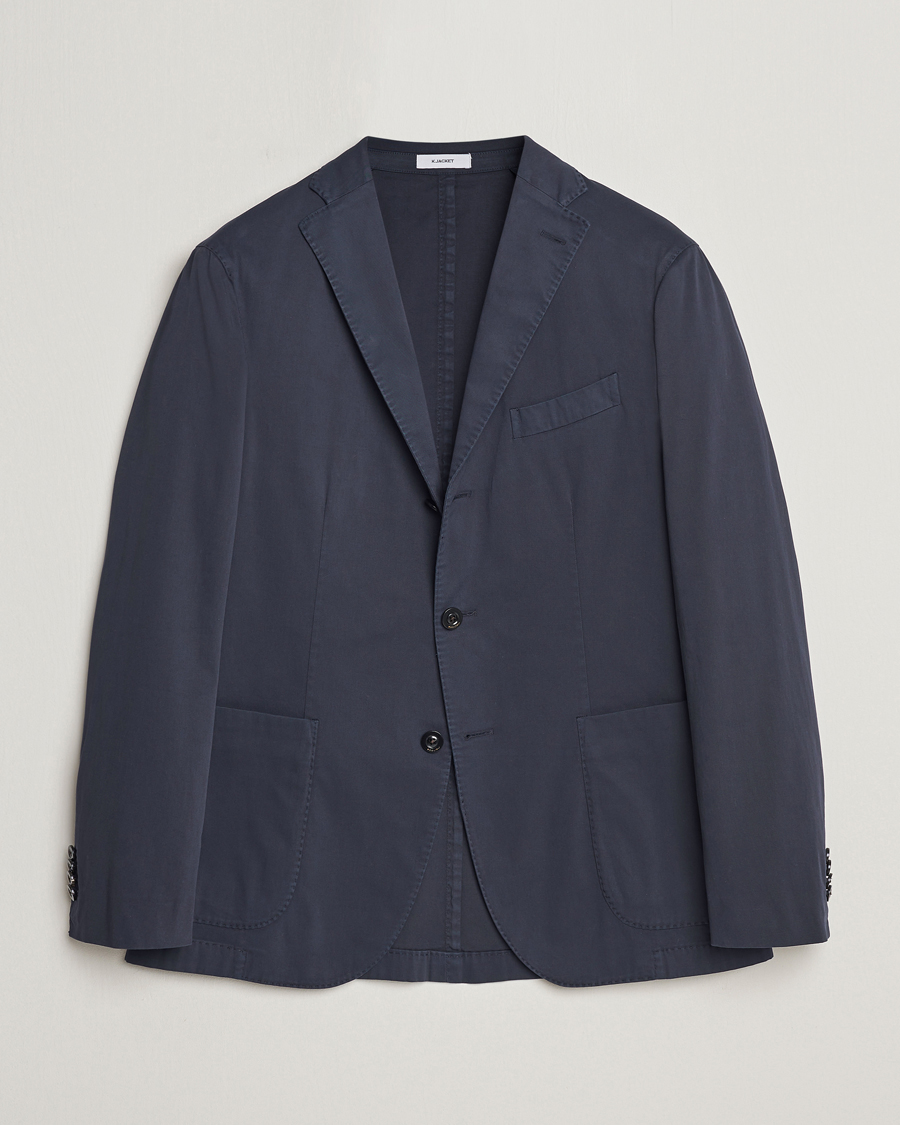 Herren | Sakkos | Boglioli | K Jacket Cotton Stretch Blazer Navy