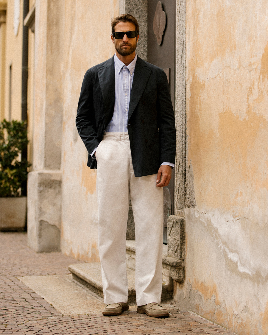 Herren | Sakkos | Boglioli | K Jacket Double Breasted Cotton Blazer Navy