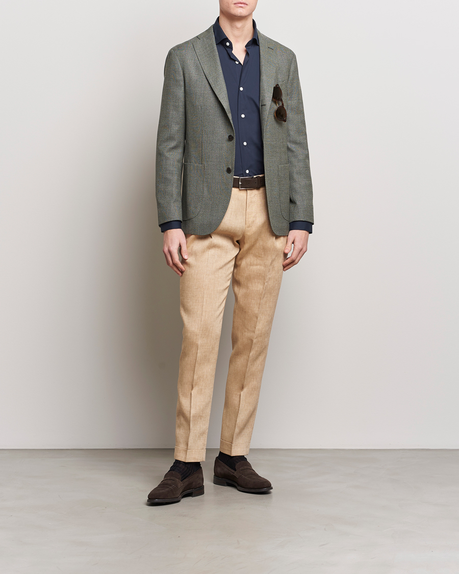 Herren | Sakkos | Boglioli | K Jacket Wool Hopsack Blazer Sage Green