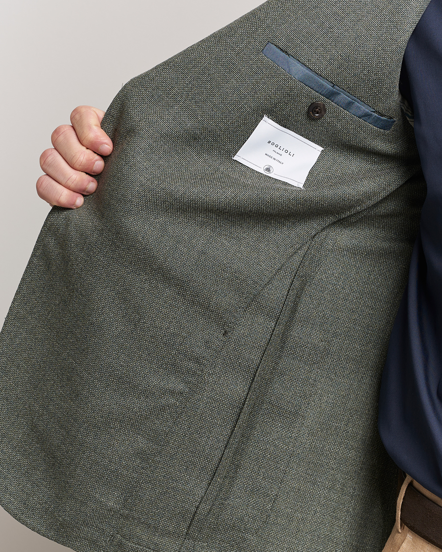 Herren | Sakkos | Boglioli | K Jacket Wool Hopsack Blazer Sage Green