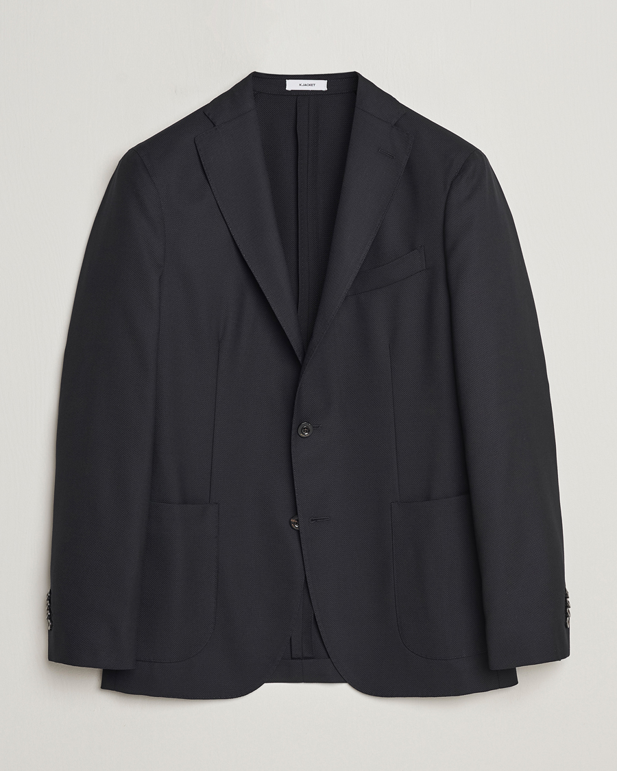 Herren | Sakkos | Boglioli | K Jacket Wool Hopsack Blazer Black