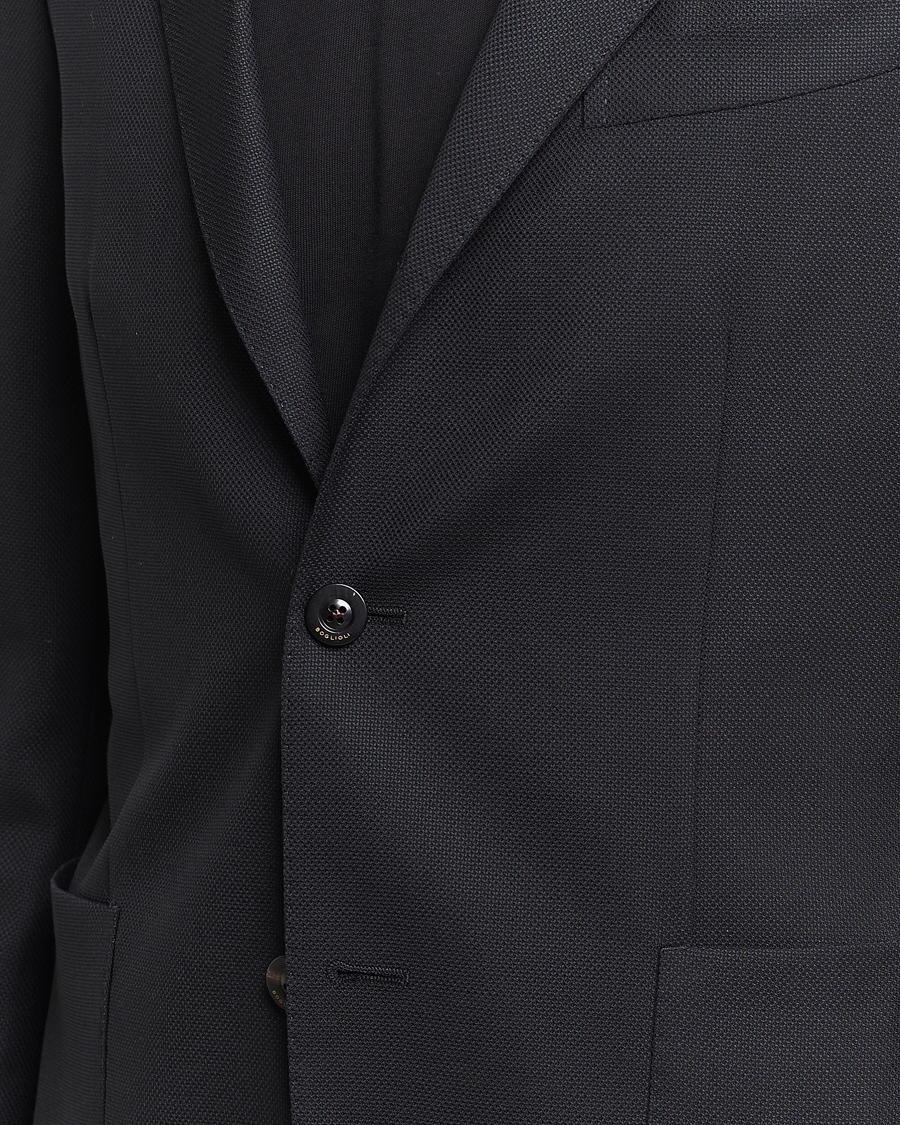 Herren | Sakkos | Boglioli | K Jacket Wool Hopsack Blazer Black