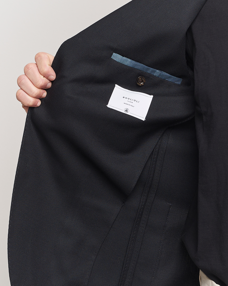 Herren | Sakkos | Boglioli | K Jacket Wool Hopsack Blazer Black