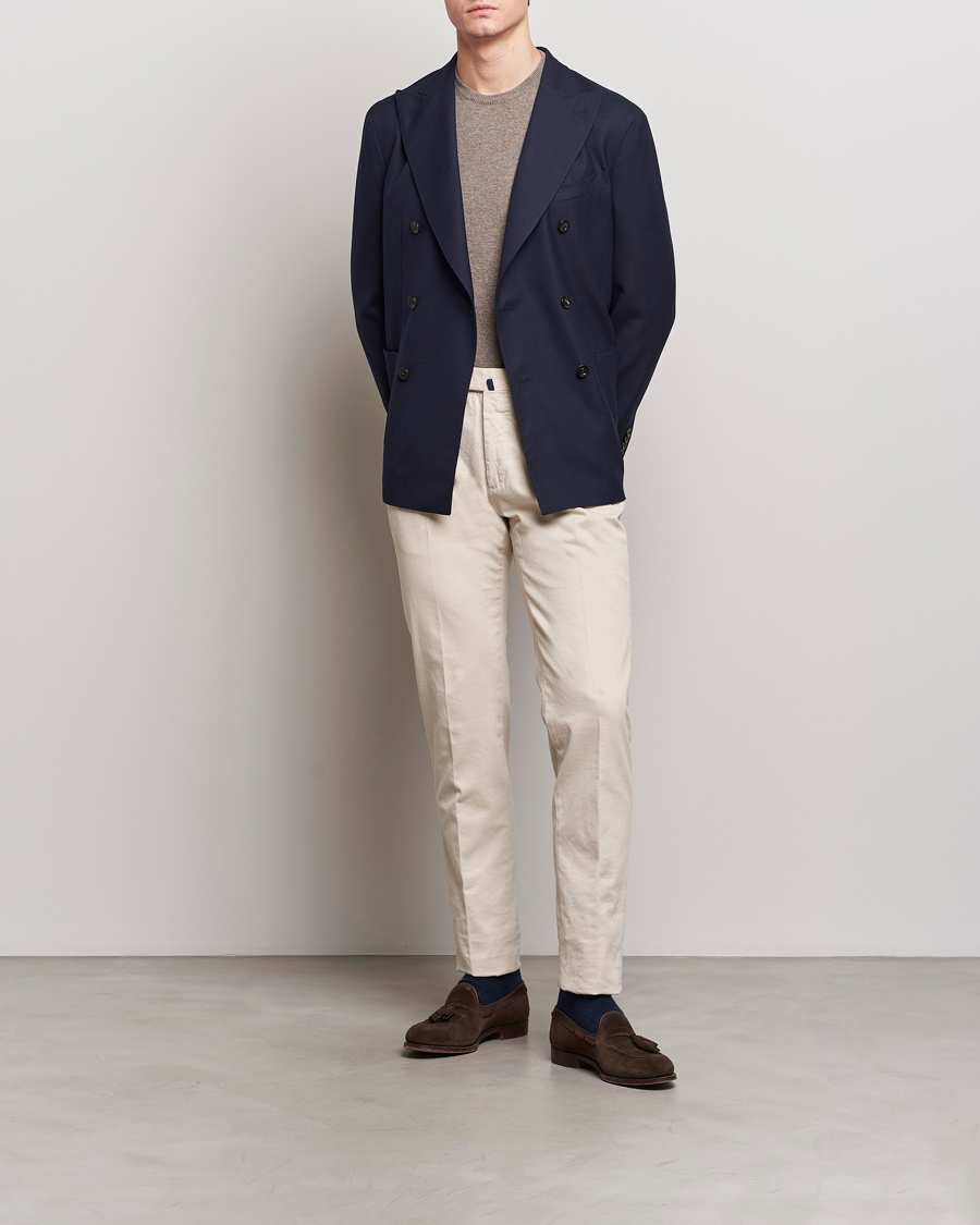 Herren | Sakkos | Boglioli | K Jacket Double Breasted Wool Blazer Navy