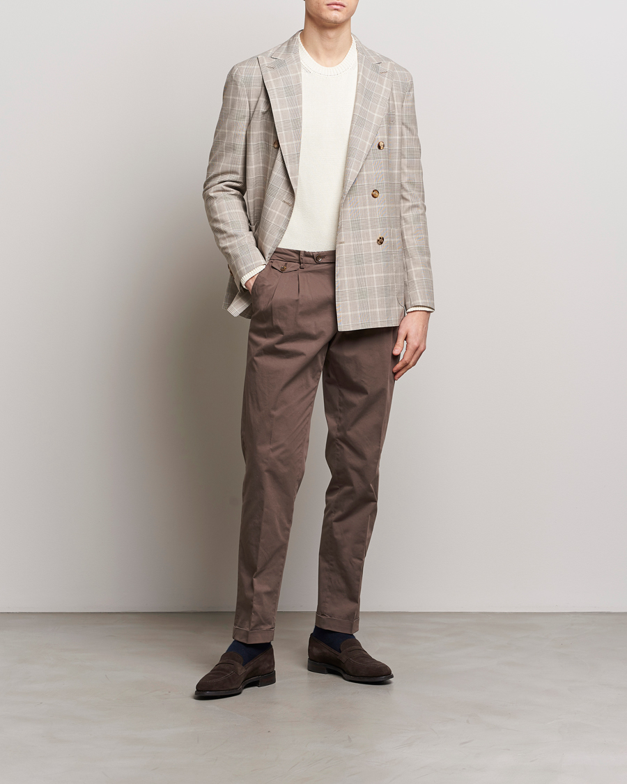 Herren | Sakkos | Boglioli | K Jacket Prince Of Wales Blazer Light Beige