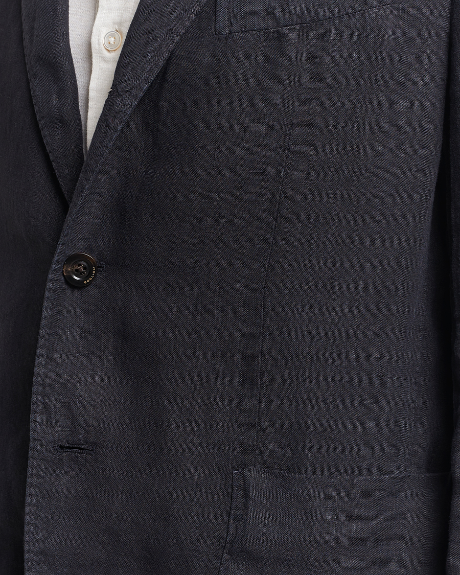 Herren | Anzüge | Boglioli | K Jacket Linen Suit Navy