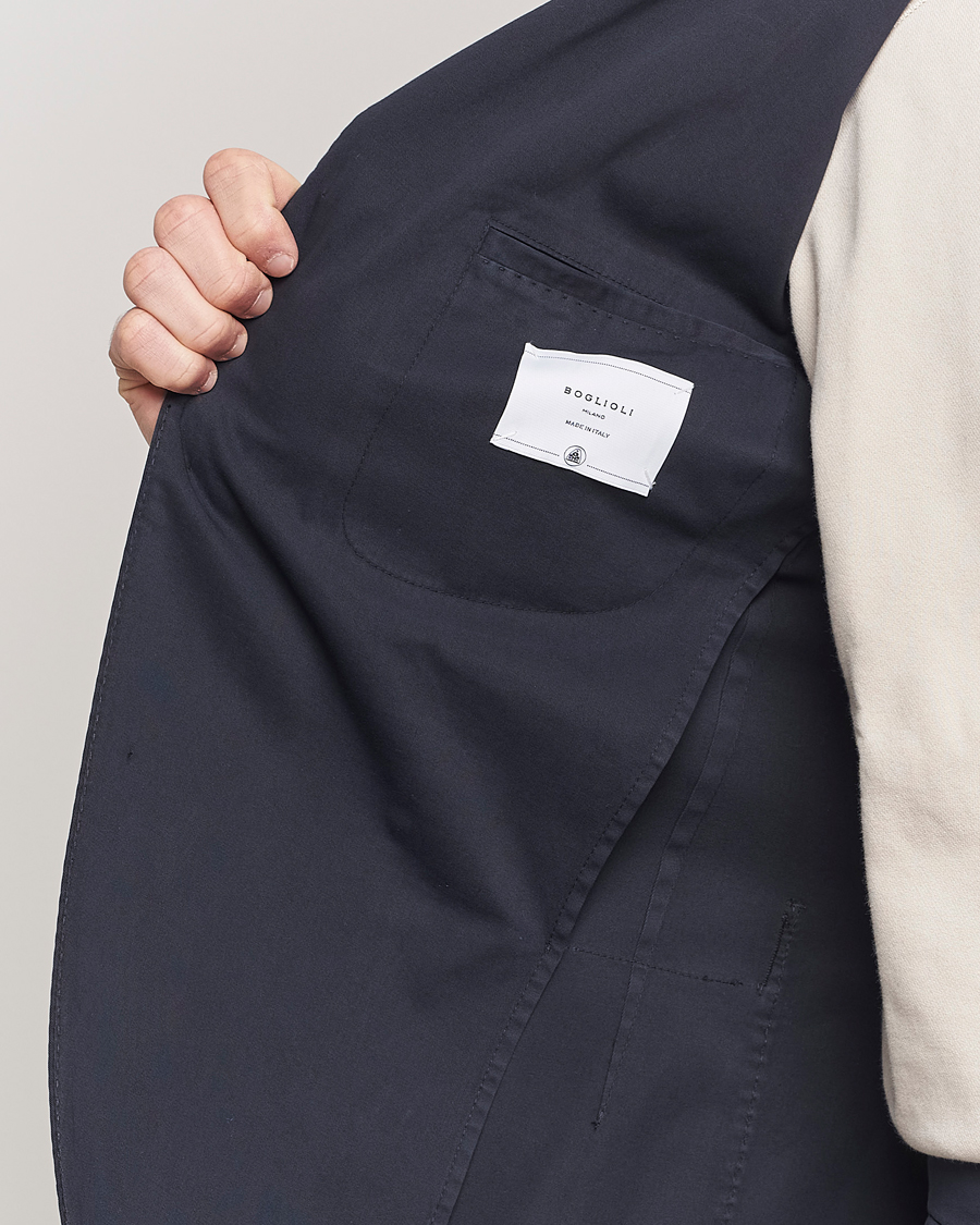 Herren | Anzüge | Boglioli | K Jacket Cotton Stretch Suit Navy
