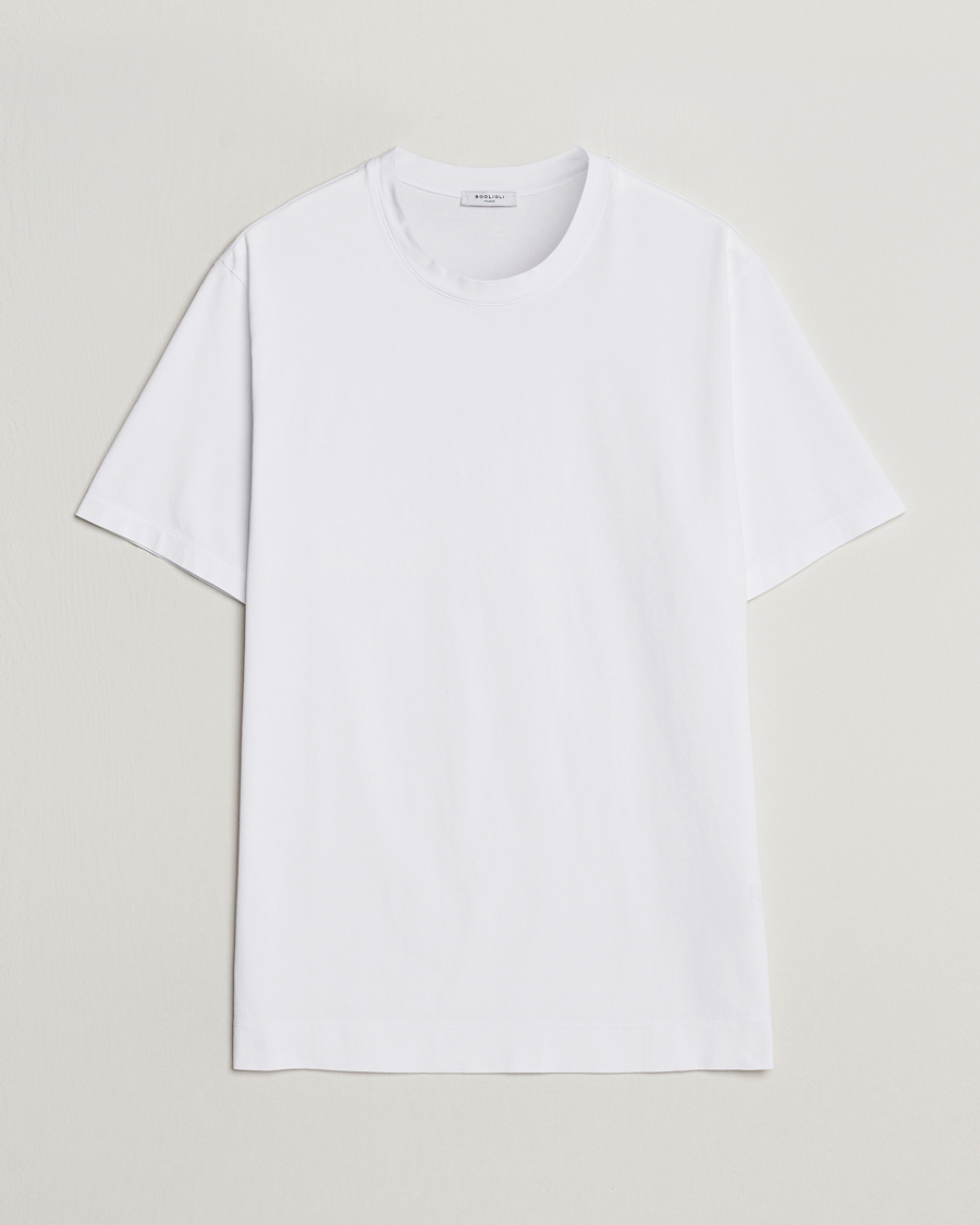Herren | T-Shirts | Boglioli | Garment Dyed T-Shirt White